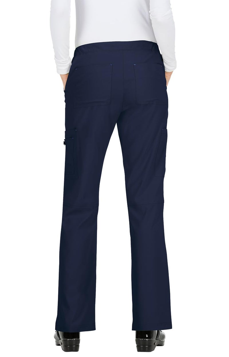 KOI Basics Holly Women's 8-Pocket Stretch Cargo Scrub Pants Navy Medium Tall - Image 2